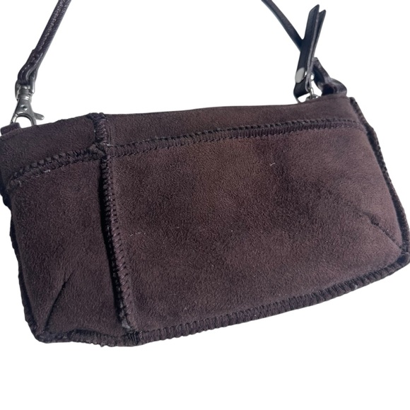UGG small shearling lined zip pouch bag - Picture 3 of 6